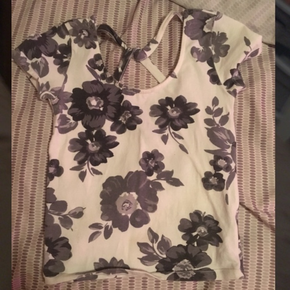Flowered crop top
